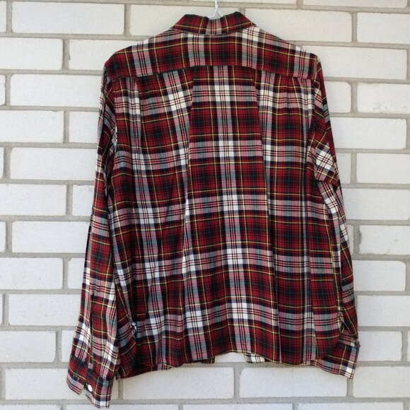 Vintage 50s Deacon Brothers Plaid Viyella Shirt with Pearl Buttons 44" Bust - Picture 7 of 12